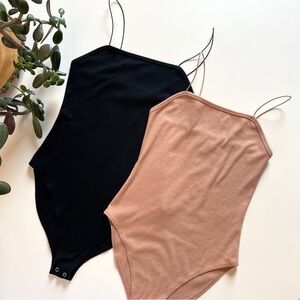 Wild Fable Black & Tan Bodysuit Bundle | XS/Small